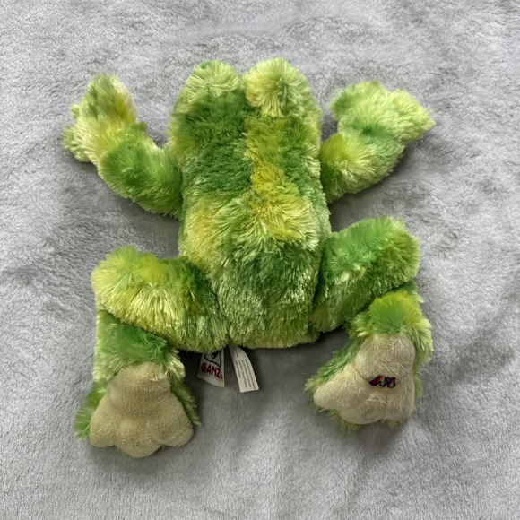 Ganz Webkinz Tie Dye Frog Plush Stuffed Animal 8" HM162 NO CODE Green Swamp - Picture 2 of 10